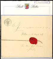 "Stettin, Den 31. August 1859", Handschriftlich Auf Bestallungs-Urkunde, Links Oben Wertstempel "EIN HALBER THALER 15 GR - Altri & Non Classificati