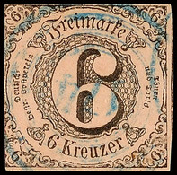 "174" (blau) - ELTVILLE, Herzogtum Nassau, Zentrisch Auf Links Tangierter, Sonst Schmal- Bis Vollrandig Geschnittener, F - Altri & Non Classificati