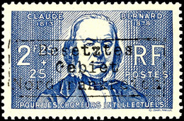 2,25 Fr. + 25 C. Wohltätigkeitsausgabe "Dr. Bernard" Mit Aufdruck In Type II, Tadellos Ungebraucht Mit Voller Originalgu - Altri & Non Classificati