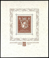 1934, Vaduz - Block, Postfrisch, Tadellos, Fotoattest Reinhardt BPP, Mi. 2.800.-, Katalog: Bl.1 ** - Altri & Non Classificati