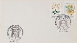 A) 1988, ARGENTINA, FLOWERS, FDC, ANNIVERSARY CREATION OF THE NAVAL PREFECTURE - Usati