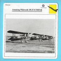 FICHE AVION----chasseur----GRANDE BRETAGNE---ARMSTRONG WHITWORTH AW.35 SCIMITARI--voir 2 Scans - Vliegtuigen