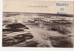 Militaria-TROUPE DU MAROC / KASBAH TADLA : Vue Générale Du Camp - CPA -TBE-TAZA  Circulée/18 Févier 1916 PEU CONNUE - Other Wars