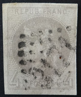 YT 41B (cote 350 €) Margé, TB, Obl GC 3171 Rochefort - 1870 Bordeaux Printing