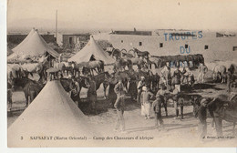 Militaria-  MAROC//SAFSAFAT (Maroc Oriental) CAMP DES CHASSEURS D'AFRIQUE  Circulée /31 MAI 1916 ANIMEE TBE - Other Wars