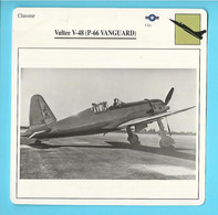 FICHE AVION----chasseur--USA---VULTEE V-48 P66 VANGUARD--voir 2 Scans - Vliegtuigen