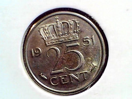 Netherlands 25 Cents 1951 KM 183 - Monnaies Commerciales