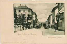 CPA AK BAD SODEN I. TAUNUS Knigsteiner Strasse LITHO GERMANY (804626) - Bad Soden