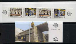 Booklet - Greece 1990 Europa (Post Office Buildings) 560Dr Booklet Complete And Very Fine - Carnets
