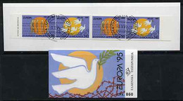 Booklet - Greece 1995 Europa (Peace & Freedom) 860Dr Booklet Complete With First Day Cancel - Carnets