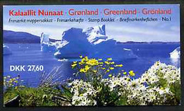 Booklet - Greenland 1986 Margrethe 27k60 Booklet (Cover With Iceberg) Complete And Pristine, SG SB1 - Markenheftchen