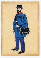 Métier. Poste Et Facteur Rural En Costume D'époque  (1889 ) - Poste & Facteurs