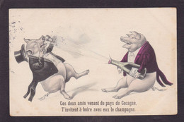 CPA Cochon Pig Circulé Type Vienne Viennoise - Varkens