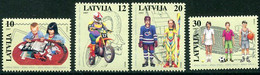 LATVIA 1997 Youth Activities MNH / **.  Michel 459-62 - Latvia