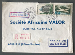 France Divers Sur Enveloppe Recommandée 28.11.1972 Pour ABIDJAN, Cote D'Ivoire - (C1545) - 1961-....