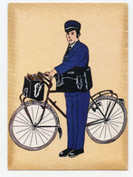 Métier. Poste Et Facteur Rural En Costume D'époque  Cycliste  (1962 ) - Poste & Facteurs