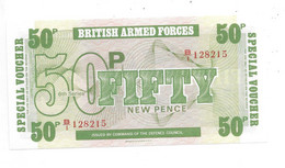 British Armed Forces 6° Series - 50 New Pence UNC - British Military Authority
