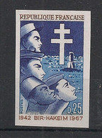 FRANCE - 1967 - N°Yv. 1532a - WW2 / Bir Hakeim - Non Dentelé / Imperf. - Neuf Luxe ** / MNH / Postfrisch - 1961-1970