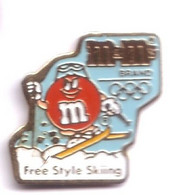 HH86 Pin's Chocolat M&M Albertville Signé COJO 1991 Achat Immédiat - Olympic Games