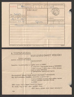 1995 Hungary TELEGRAPH TELEGRAM Form - Stamped Stationery - GÁVA - Health Propaganda On Back - Telegrafi