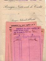 VP17.868 - 1930 / 31 - Lot De Documents De La Banque Nationale De Crédit à AUXERRE - Banco & Caja De Ahorros