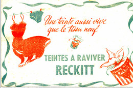 BU 2119 /   BUVARD- TEINTES A RAVIVER  RECKITT    ( 22,00 Cm X 14,00 Cm ) - Produits Ménagers