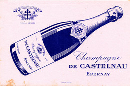 BU 2159 /   BUVARD-   CHAMPAGNE DE CASTELNAU  EPERNAY   ( 21,00 Cm X 13,50 Cm ) - Liqueur & Bière