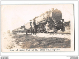 CPA 81 Carte Photo Un Train Americain Au Camp De St Sulpice - Saint Sulpice