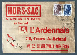 France N°2240 Et 2243 Sur Enveloppe HORS-SAC (L'Ardennais) 18.2.1987 - (C1611) - 1961-....