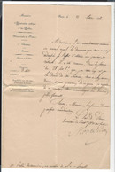 Montalivet , Ministre 1832 - Refus De Pension Pour L'abbé Desmoulins , Ex-aumônier Au Collège Royal De Grenoble - Documents Historiques