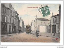 CPA 94 Fontenay Sous Bois Rue Dalayrac Et Le Tramway - Fontenay Sous Bois