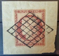 FRANCE 1849 - Canceled - YT 6 - 1F - Grille! - 1849-1850 Ceres