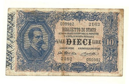 Italia - 10 Lire 1915 Dall'Ara     ---- - Italië – 10 Lire