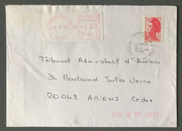 France N°2427 + Complément Machine à Affranchir Sur Enveloppe 2.9.1987 - (C1656) - 1961-....