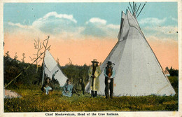 Chief Moskowekam , Head Of The Cree Indians * Indios Indiens - Indiani Dell'America Del Nord