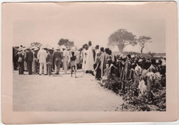 Photo Originale Haut Sénégal NIGER MALI SOUDAN Français 1933 Fête Indigène Personnalités Coloniaux - Afrique