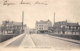 Limay         78            Le Pont Et La Rue Nationale         (voir Scan) - Limay