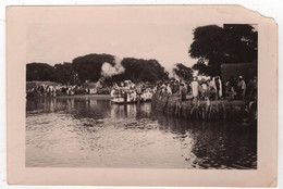 Photo Originale Haut Sénégal NIGER MALI SOUDAN Français 1933 Bateau Vedette Officielle Marine Nationale SANSANDING - Afrika