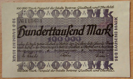 Allemagne Notgeld - 100,000 Mark  Bottrop , Gladbach, Osterfeld 1923 - Ohne Zuordnung