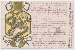 2c.817.  Lotteria NAPOLI - VERONA 1901 - Cartolina Promozione Biglietti Da Parte Rivenditore In GENOVA - RARITA'!! - Napoli (Naples)
