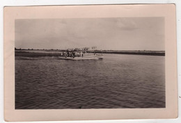 Photo Originale Haut Sénégal NIGER MALI SOUDAN Français 1933 Bateau Vedette Marine Nationale Personnalités Bras Mort - Afrique