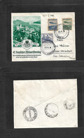 Airmails - World. 1936 (28 June) Zeppelin. Europe - South America. Multifkd Illustr Envelope. Fine Condition. Special Ca - Sonstige & Ohne Zuordnung