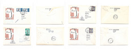 Airmails - World. 1962 (15 May) Germany - Sudan - Greece. First Lufthausa Flight. 4 Diff Fkd Usages. - Sonstige & Ohne Zuordnung