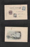 Algeria. 1904 (6 Aug) Alger Local Used Postcard. Mauresque Photo. Fkd + Taxed Bby (x2) P. Dues Unusual. - Argelia (1962-...)