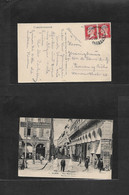 Algeria. 1927 (19 May) Alger, Strassbourg - Germany, Essen. Ovptd Pasteur Issue Multifkd Ppc. Fine. - Algerien (1962-...)