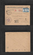 Algeria. 1931 (22 Sept) Alger - France, Paris. Registered AR Official Algeria Centenary Single Fkd Air Envelope. VF. - Algeria (1962-...)