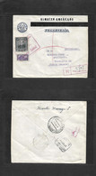 Colombia. 1947 (Junio) Manizales, Caldas - Burgos, España (3 Oct) Sobre Comercial Ilustrado Certificado, Matasellos Viol - Colombia