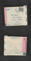 Eire. 1945 (19 Feb) Malahide - Switzerland, Vaud. Air Multifkd Env, Triple Censored. Fine Item. Via Lisboa (5 March) Tra - Usados