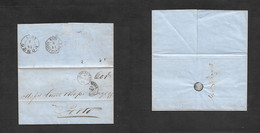 Gibraltar. 1869 (10 May) GPO - Portugal, Porto (14 May) Land Route Spain San Roque. EL Full Text BPO Letter "A" On Front - Gibraltar