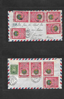 Haiti. 1951 (25 Aug) P. Prince - France, Paris (21 Sept) Air Multifkd Front + Reverse Envelope, With XIX Small Type Cds  - Haití